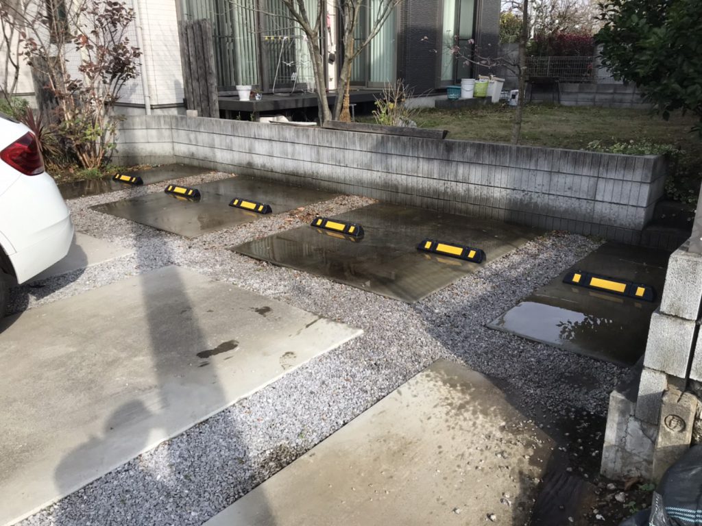 車止め設置工事